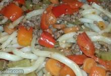 Asian Ground Beef and Pepper Saute