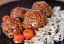 asian sesame sweet-and-sour turkey meatballs
