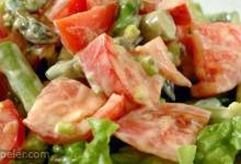 Asparagus and Tomato Salad with Yogurt-Cheese Dressing