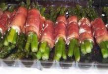 asparagus wrapped in crisp prosciutto