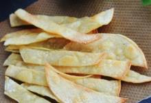 baked corn tortilla strips for mexican soups