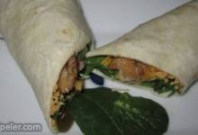 Baked Tofu Spinach Wrap