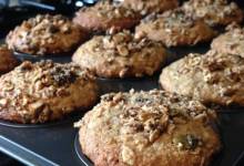 banana oat muffins with sour cream