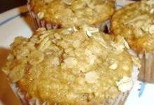 banana oat muffins