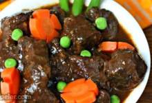 Beef Stew with Carrot Flowers