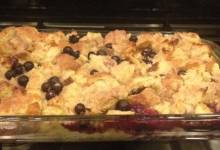 beth's blueberry bread pudding