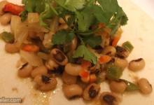 black-eyed peas and tortillas