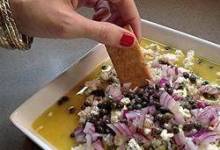 Blue Cheese with Capers and Red Onion