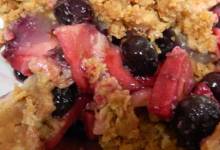 blueberry-apple crunch