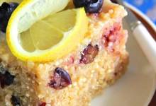 blueberry quinoa with lemon glaze