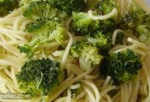 Broccoli Garlic Angel Hair Pasta
