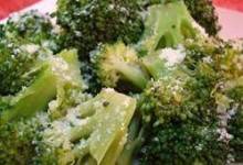 broccoli with poppy seed butter and parmesan cheese