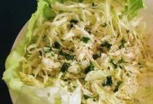 Cabbage Salad with Lemon-Garlic Dressing