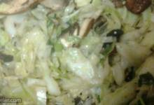 cabbage with portobello mushrooms