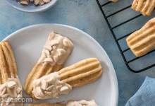 Caramel-Dipped Churro Cookies