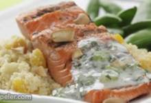 Cashew Salmon with Apricot Couscous