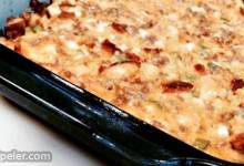 Cheddar, Bacon, and Egg Casserole