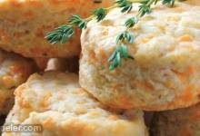 Cheddar-Thyme Flaky Biscuits