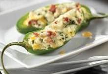 Cheese and Bacon Jalapeno Rellenos