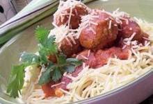 Chicken Meatballs and Spaghetti