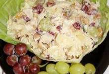 Chicken Pasta Salad with Cashews and Dried Cranberries