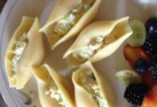 chicken salad-stuffed pasta shells