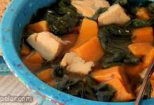 Chicken, Sweet Potato and Spinach Soup