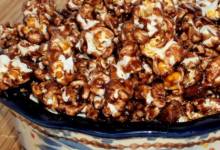 chocolate almond popcorn