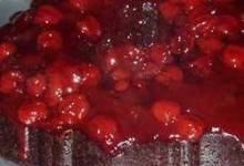 chocolate cherry upside down cake