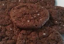chocolate cookies with fleur de sel