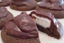 chocolate frosted marshmallow cookies