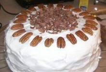 chocolate praline layer cake