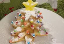 christmas tree cookie stack