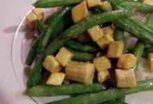 Coconut Curried Tofu with Green Beans and Coconut Rice