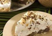 coconut (haupia) and chocolate pie