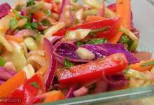 colorful coleslaw with a kick