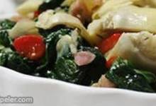 Colorful Spinach and Prosciutto Side