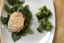 crabby crusted chickpea cakes