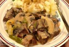 Creamy Beef Tips with Mushrooms