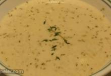 Creamy Cauliflower and Asiago Soup