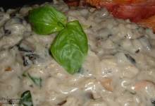 creamy mushroom risotto