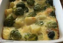 Creamy Potato-Brussels Sprouts Casserole