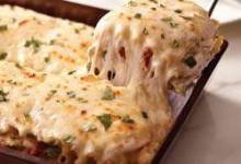Creamy White Chicken and Artichoke Lasagna
