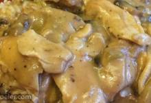 Crock Pot Cheesy Mushroom Chicken
