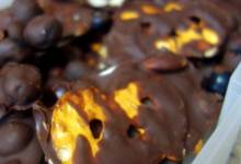 dark chocolate-covered berries, almonds, and pretzel crisps&#174;