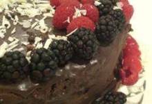 deep chocolate raspberry cake