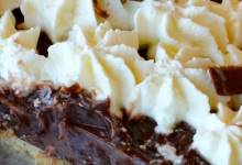 double layer chocolate pie