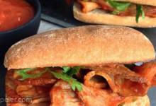 Drowned Beef Sandwich with Chipotle Sauce (Torta Ahogada)