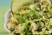 Easy Lime Shredded Brussels Sprouts