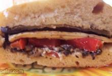 Eggplant and Pepper Parmesan Sandwiches